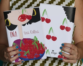 Large CHERRY notebook, one leads to another