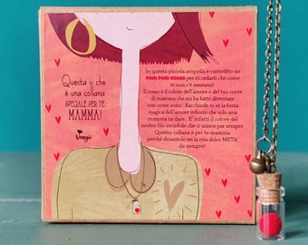 Pom Pom Mother's Day Necklace