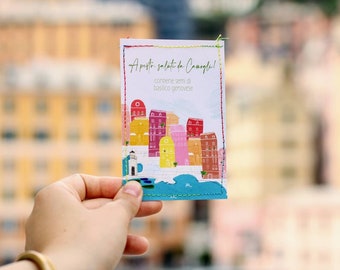 Sachets of Genoese basil seeds, pesto