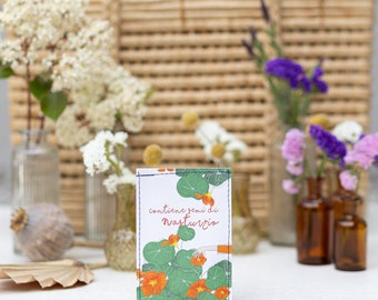 Illustrated Nasturtium Seed Packet, Flower Seed Packet, Biodiversity
