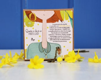 Yellow Pom Pom Necklace - PUNTO LUCE