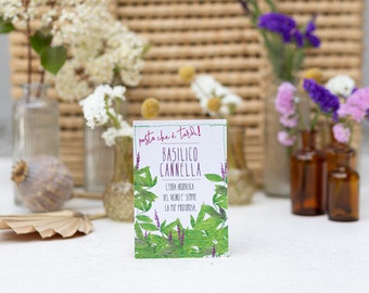 Sachet of Cinnamon Basil Seeds, Sachet of Vegetable Garden Seeds, Aromatic Herbs, Cocktails, Biodiversity,