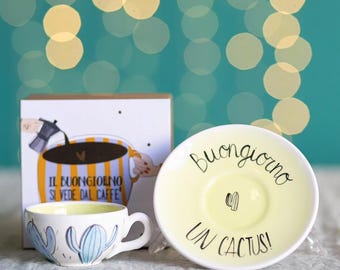 BOX CACTUS cup + saucer