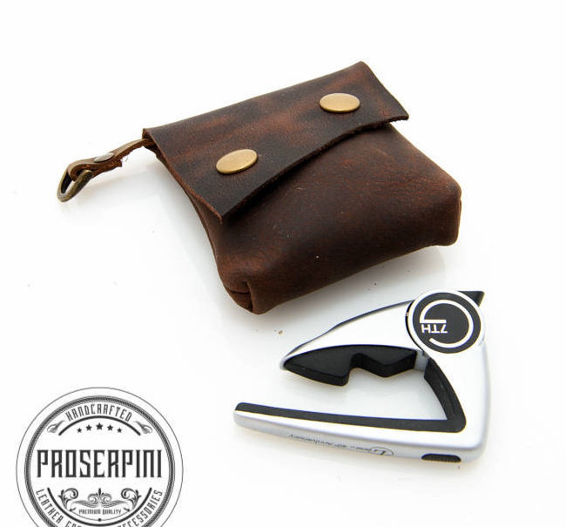 Heavy Leather Capo Case Guitar Wallet Real Leather Leather Etsy