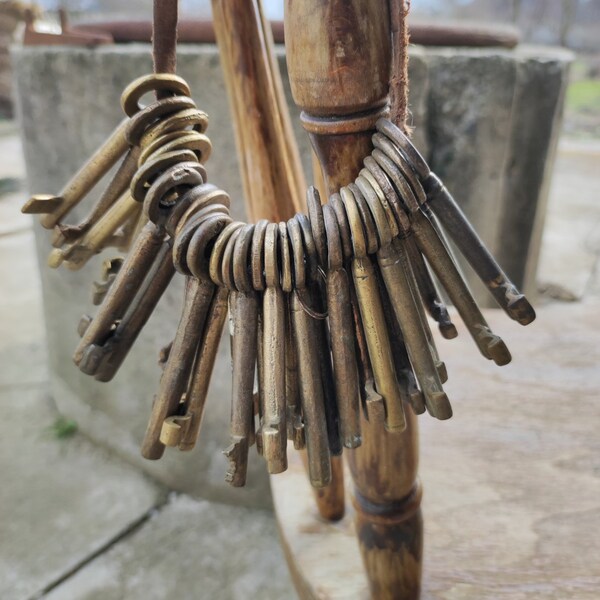 20 Vintage Skeleton keys, Antique Brass Skeleton Keys