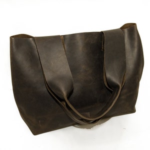 Sturdy Large Tote bag Handmade with natural sturdy Leather available with authentic personalization