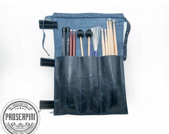 Leather Drum Stick bag, Handmade to order, available with personalization