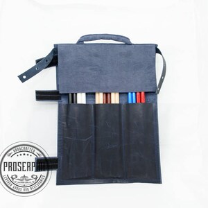 Leather Drum Stick bag, Handmade to order, available with personalization image 7