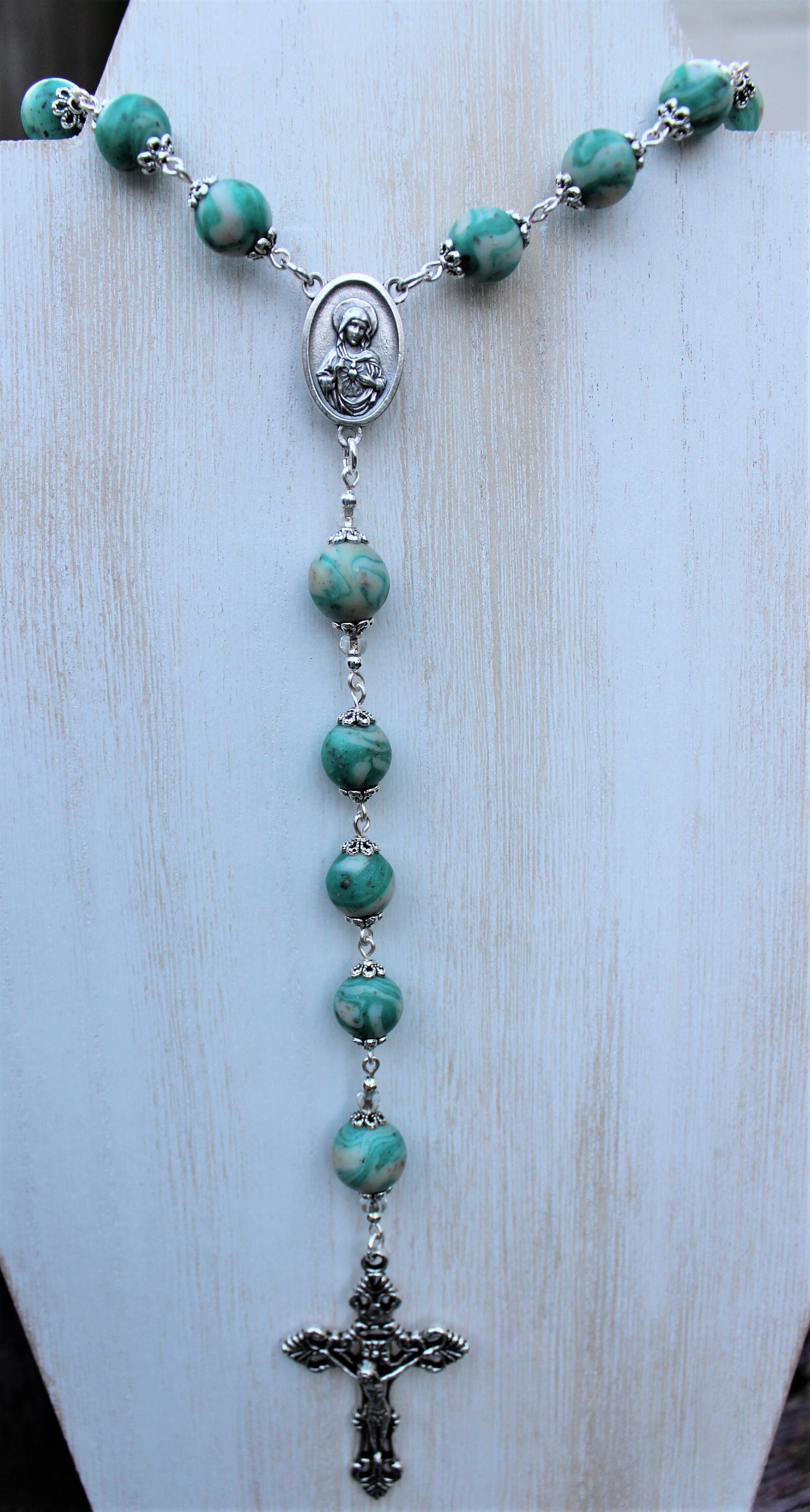 Memorial Bead Rosaries Made From Flowers Etsy