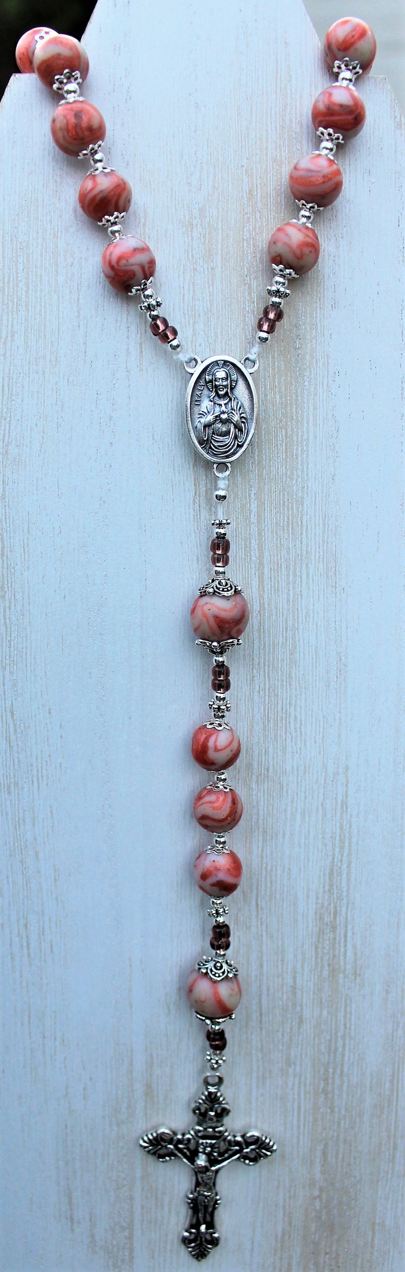 Memorial Bead Rosaries Made From Flowers Etsy