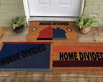 House Divided Doormat Etsy