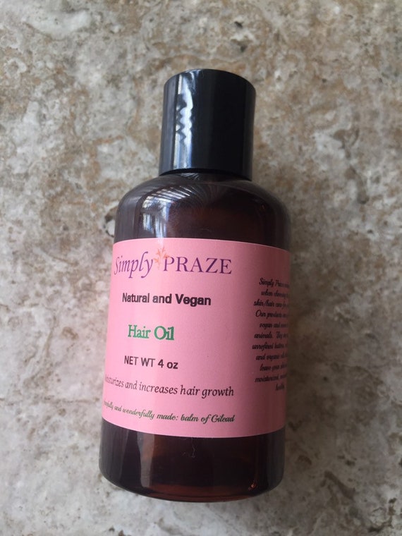Natural And Vegan Hair Growth Oil Etsy