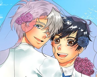 Yuri!!! on Ice Yuuri Katsuki, Viktor Nikiforov wedding 4" by 6" | 5" by 7" inch Mini Print