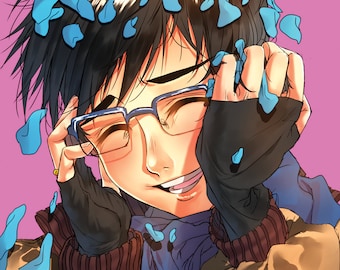 Yuri!!! on Ice Yuuri Katsuki 4" by 6" | 5" by 7" inch Mini Print