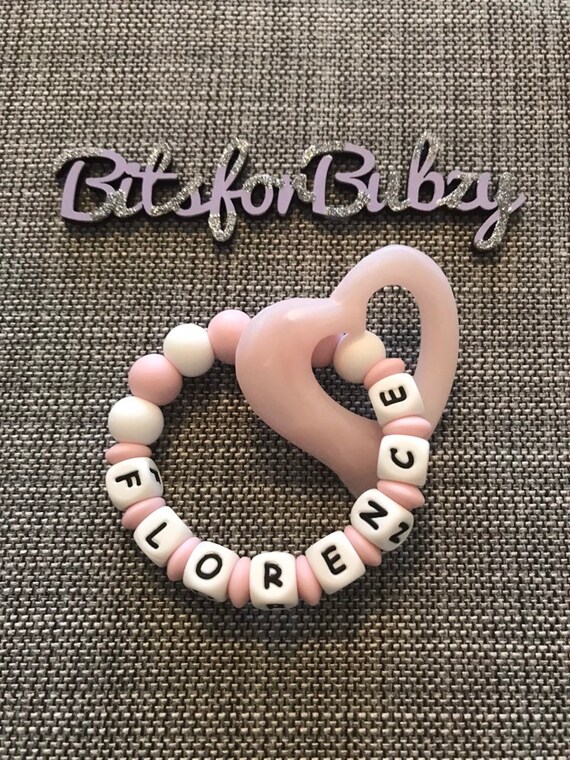 personalised silicone teether