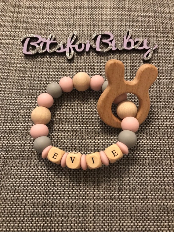 personalised silicone teether