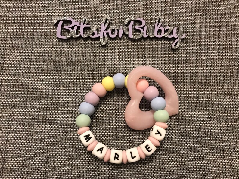 personalised silicone teether