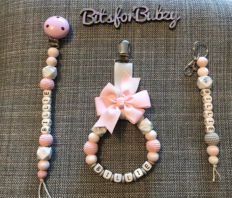 personalised pram clips