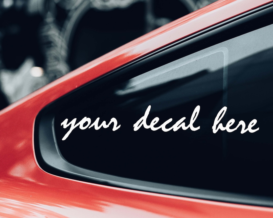 Car Decal Mockup, Window Decal, Vinyl Car Decal Mockup, Car Sticker