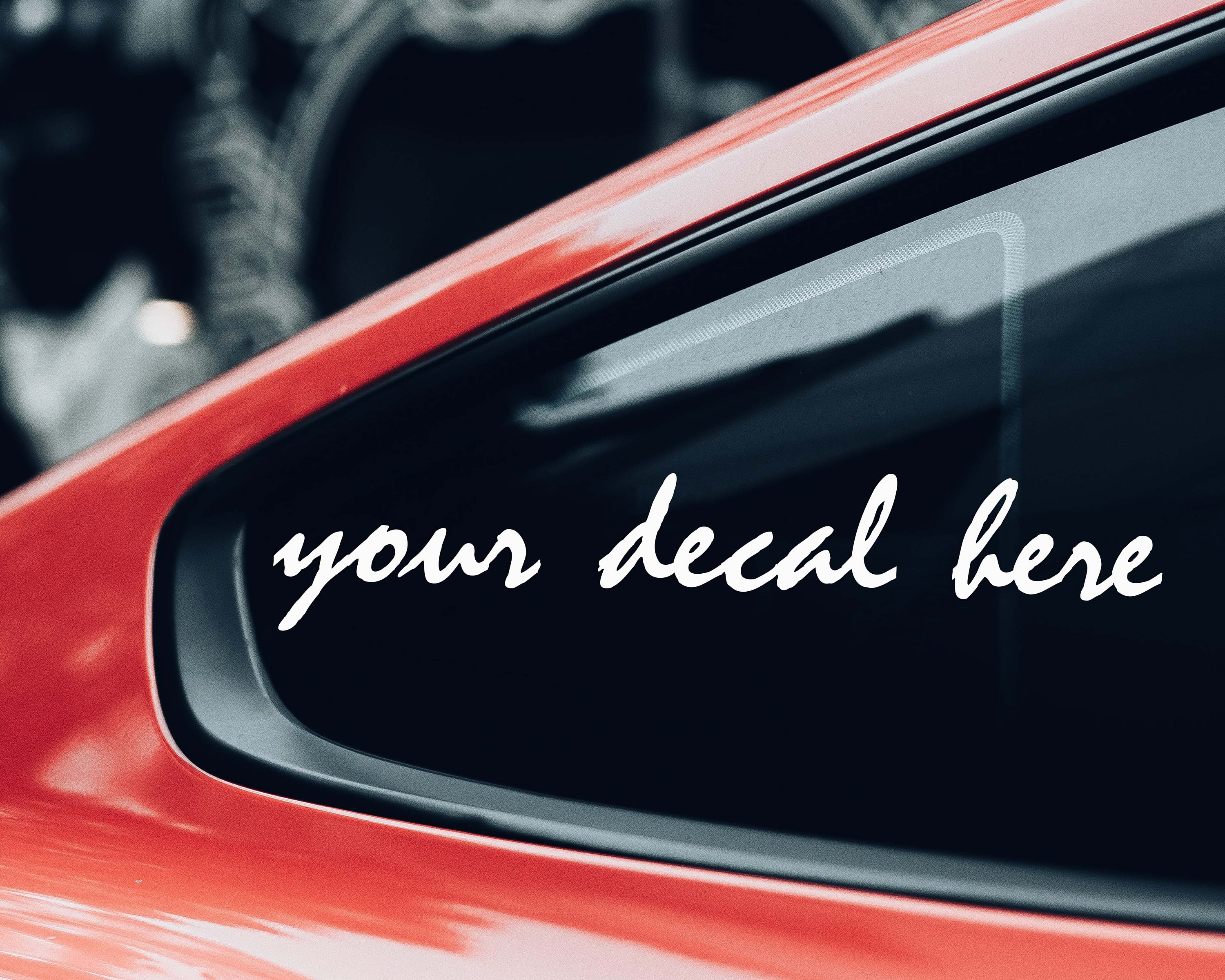 Car Decal Mockup Window Decal Vinyl Car Decal Mockup Car Etsy