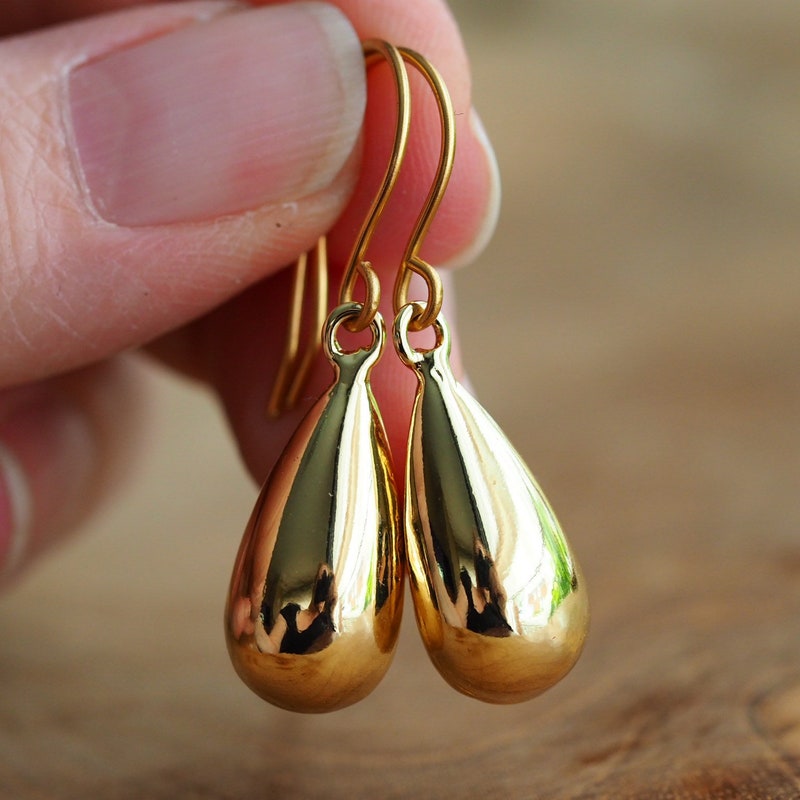 Gold Drop Earrings Etsy gold-drop-earrings-etsy