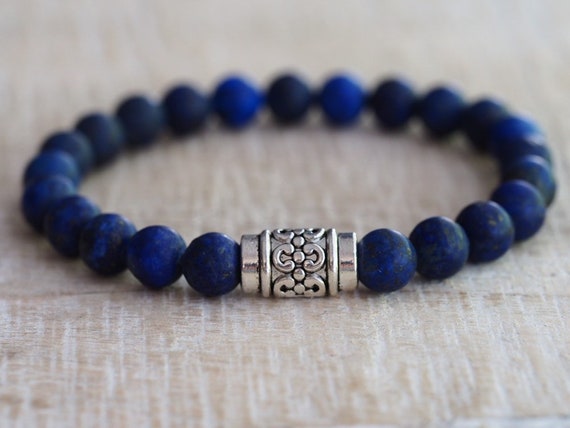 Lapis lazuli bracelet etsy deals