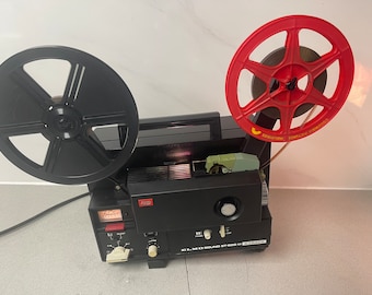 Elmo ST 180 2 Track 8mm Sound Projector in Box and with
