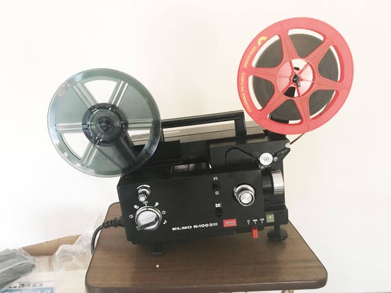Elmo K-100 sm SUPER 8 STD 8 mm CINE 映画フィルムプロジェクター 