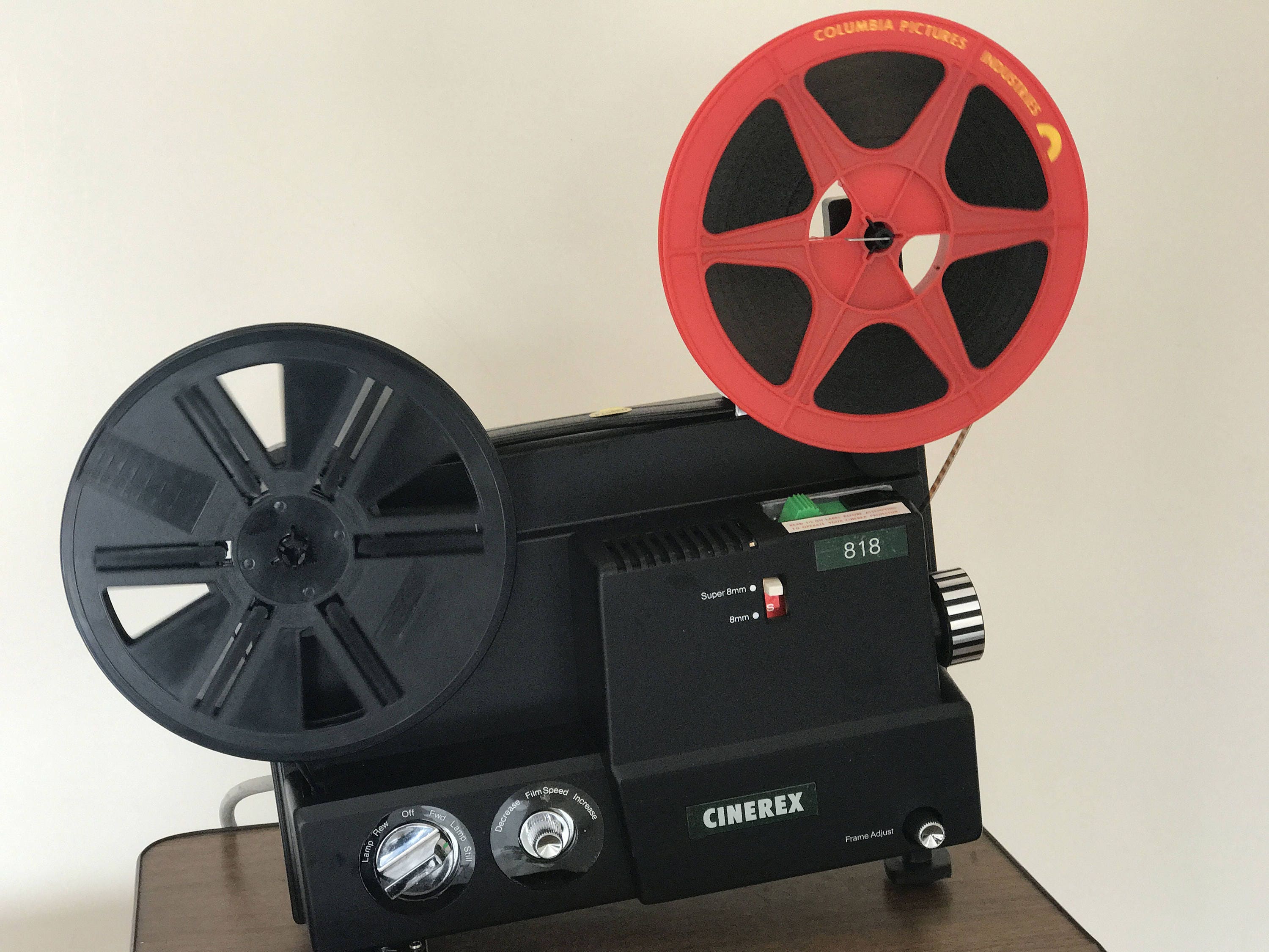CINEREX 818 DUAL SUPER 8 8mm Variable Speed Cine Film Projector