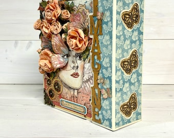 Graphic 45 Imagine Mini Album Tutorial: Steampunk Scrapbook (PDF)