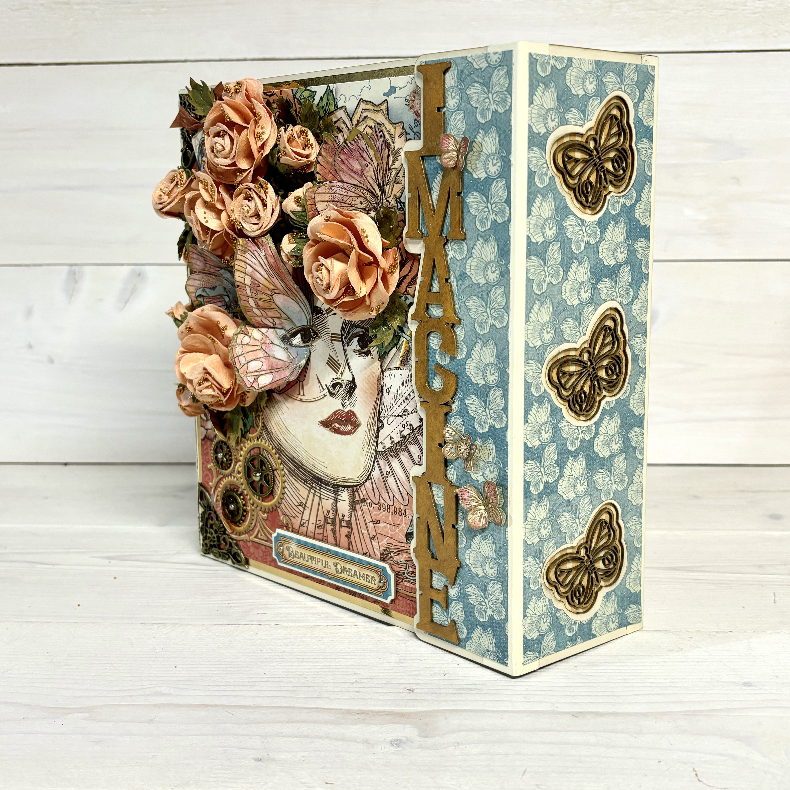 Graphic 45 Imagine Mini Album Tutorial: Steampunk Scrapbook (PDF) - Etsy