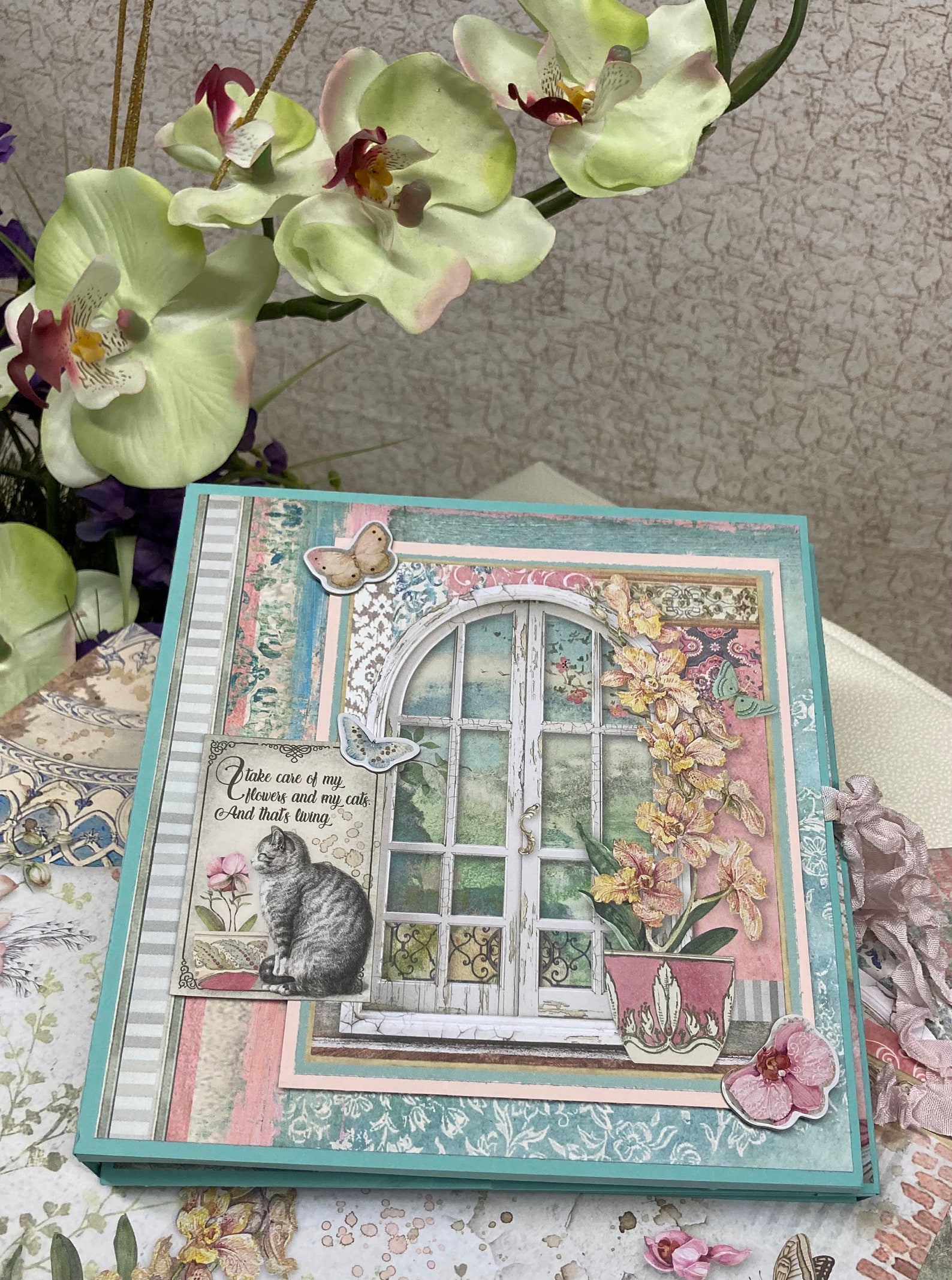 Stamperia Orchids and Cats Box Set Folio and Decorative Box Etsy