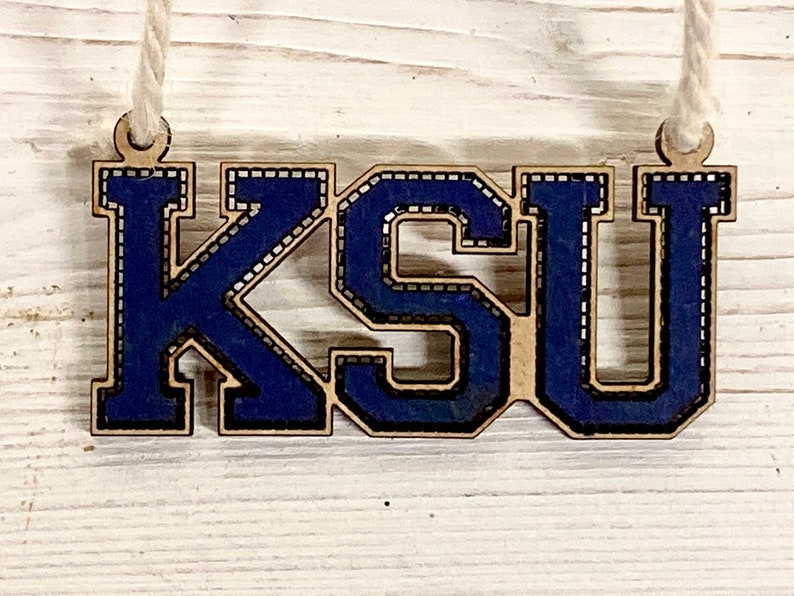 College Letters Ornament, Wooden Letters Ornament, University Ornament ...