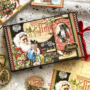 Graphic 45 Christmas Time Christmas Card Keeper Album Tutorial