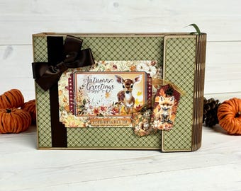 Graphic 45 Autumn Greetings Mini Album Tutorial (PDF)