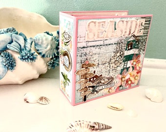 Simple Stories Simple Vintage Coastal Mini Album Tutorial  (PDF)