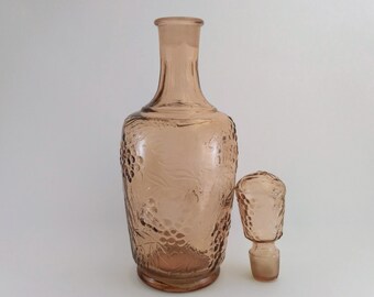 Vintage glass decanter made in USSR
