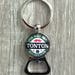 Key ring bottle opener "I'm an uncle who rocks" glass cabochon