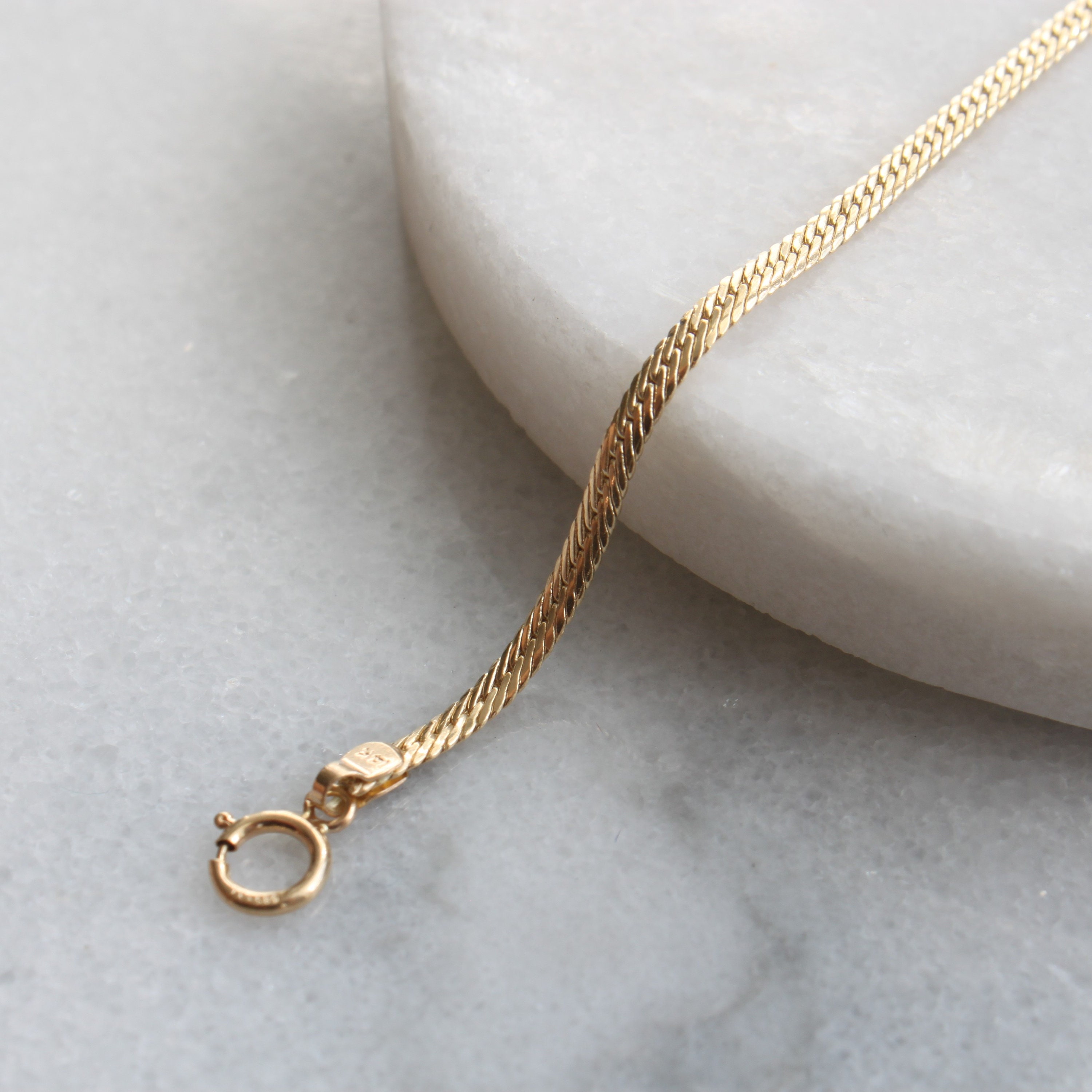 Diamond Herringbone Choker Necklace Solid 14k Gold Genuine Etsy