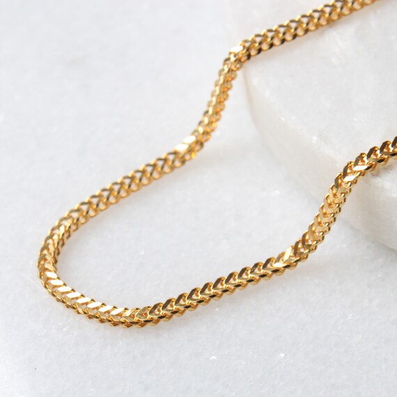 2.3 Mm 22k Franco Chain Necklace Solid 