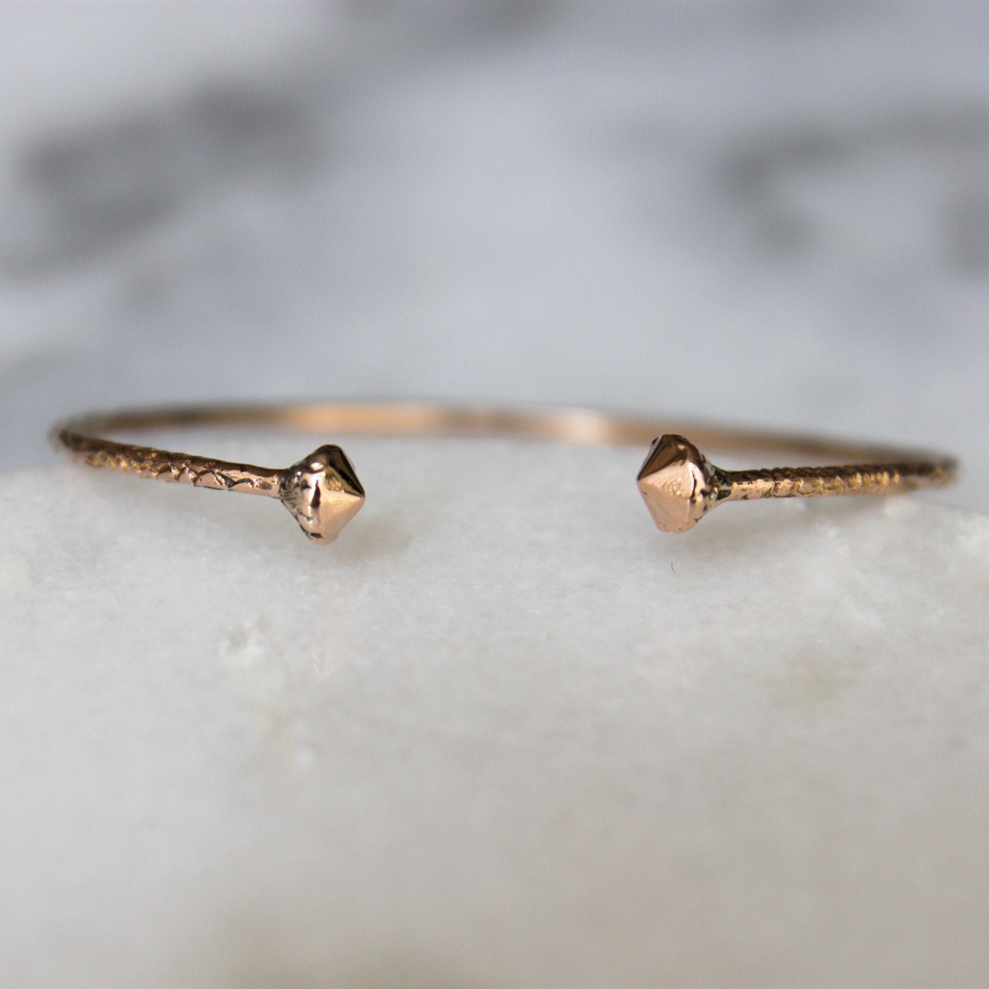 Baby Cuff Vintage Bracelet Bangle Solid 10k Yellow Gold Etsy