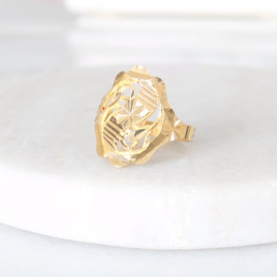 22k Solid Gold Statement Ring | menkDÜKE 22 Karat… - image 3