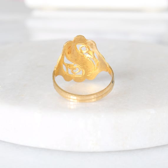 22k Solid Gold Statement Ring | menkDÜKE 22 Karat… - image 6