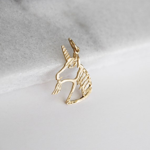 10k Gold Unicorn Charm | Vintage 10k Yellow Gold … - image 2