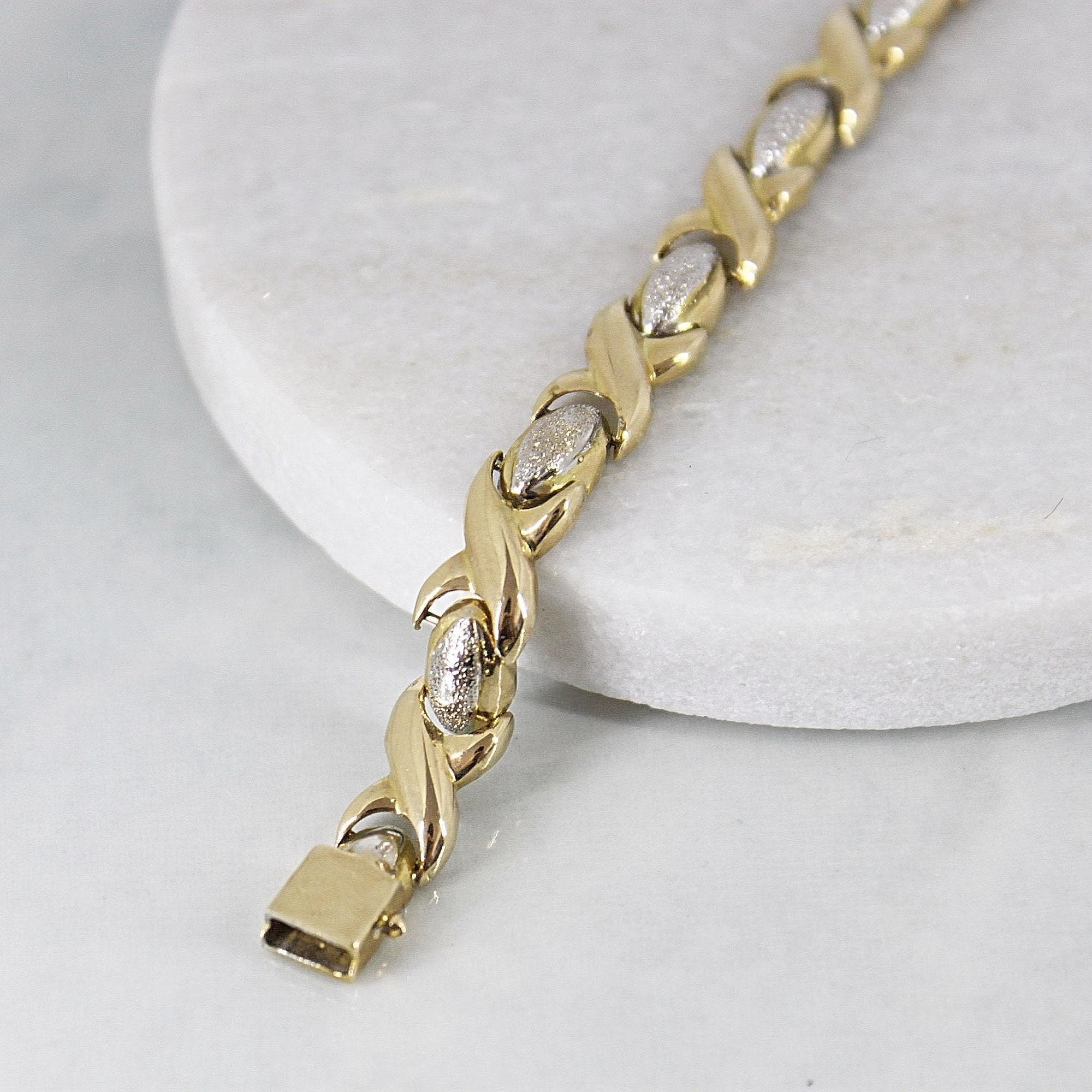 XOXO Hugs & Kisses 'I Love You' Jewelry Set - Silver Stainless Steel Necklace & Bracelet