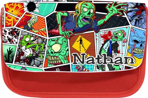 PERSONALISED SCHOOLS OUT PENCIL MAKEUP CASE SCHOOL DS BAG GIFT XMAS