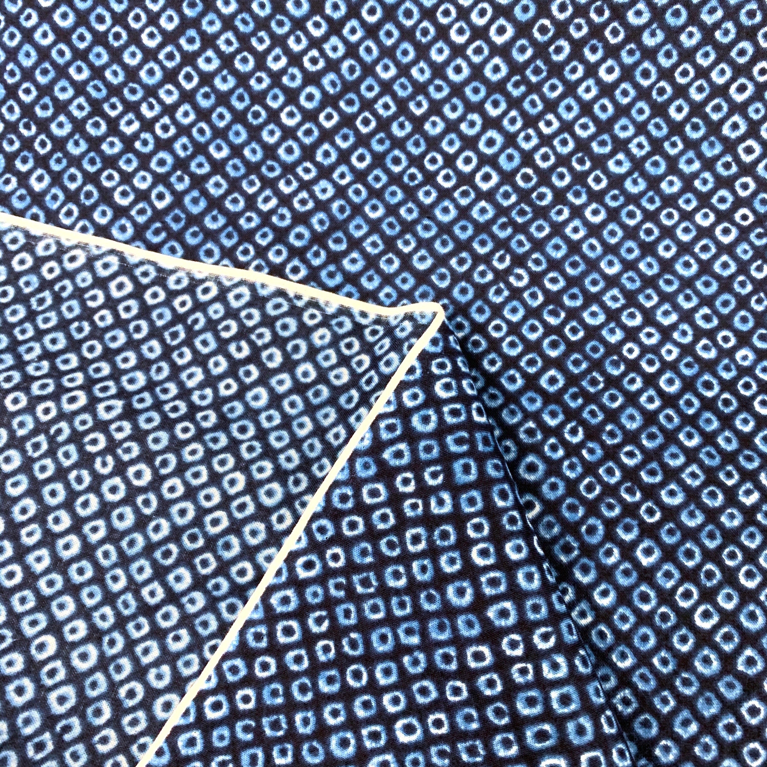 Japanese Fabric Traditional Kanoko Pattern Navy Blue Cotton - Etsy ...