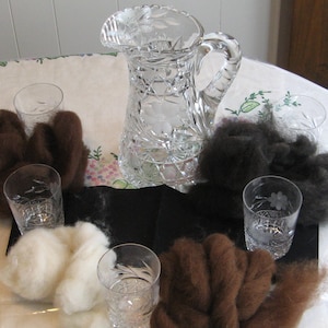 Alpaca sampler.  Each color is half oz. for a total of a 2 oz of alpaca fibers