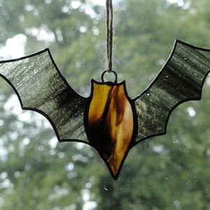 Bat Suncatcher, Stained Glass