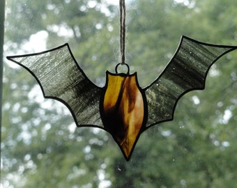 Bat Suncatcher, Stained Glass